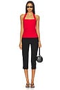 view 4 of 4 Colbie Crepe Top in Red