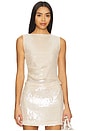 view 1 of 5 Elodie Reed Sequin Top in Champagne
