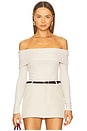 view 1 of 4 Kate Off Shoulder Knit Top in Ecru
