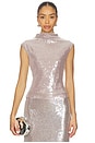 view 1 of 5 Sabrina Sequin Top in Mink