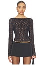 view 1 of 4 Alma Lace Top in Black