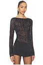 view 2 of 4 Alma Lace Top in Black