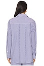view 4 of 6 Miley Stripe Shirt in Navy & White Stripe
