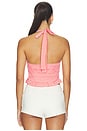 view 3 of 5 Coraline Top in Coral Red Gingham