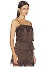 view 2 of 5 Diora Top in Chocolate Brown