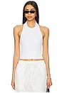 view 1 of 4 Effie Halter Knit Tank Top in White