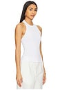view 2 of 4 Effie Halter Knit Tank Top in White