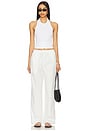 view 4 of 4 Effie Halter Knit Tank Top in White