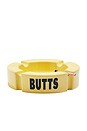 view 3 of 3 Nuts Or Butts Ceramic Ashtray in Banana