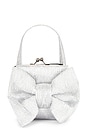 view 1 of 4 Bow Tie Cig Case Shoulder Bag in Silver Metallic
