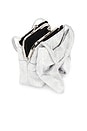 view 4 of 4 Bow Tie Cig Case Shoulder Bag in Silver Metallic