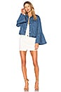 view 4 of 4 Flute Sleeve Denim Jacket in Light Wash
