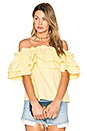 view 1 of 4 Double Ruffle Off Shoulder Top in Yellow
