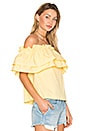 view 2 of 4 Double Ruffle Off Shoulder Top in Yellow