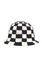 view 2 of 2 Chess Bucket Hat in Plain Dark Blue
