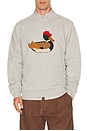 view 1 of 5 SWEAT DUCK HUNT in Plain Grey Melange