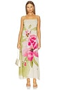 view 1 of 3 Java Tropical Long Dress in Green