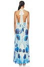 view 3 of 4 Micelia Long Dress in Blue