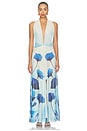 view 4 of 4 Micelia Long Dress in Blue