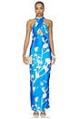 view 1 of 3 Kim Neel Long Dress in Blue