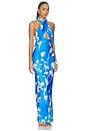 view 2 of 3 Kim Neel Long Dress in Blue