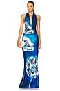 view 1 of 4 Moonflower Long Dress in Blue