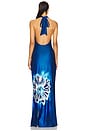 view 4 of 4 Moonflower Long Dress in Blue