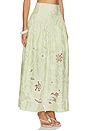 view 2 of 6 Ambrosia Long Skirt in Green