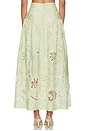 view 4 of 6 Ambrosia Long Skirt in Green