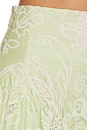 view 6 of 6 Ambrosia Long Skirt in Green