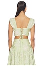 view 3 of 4 TOP CROPPED MARGARITA in Green