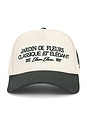 view 2 of 4 Jardin De Fleurs Cap in Beige & Green