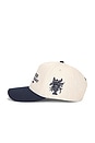 view 4 of 4 Jardin De Fleurs Cap in Biege & Navy
