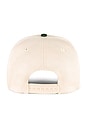 view 3 of 4 Caviar Cowboy Cap in Beige & Forest Green