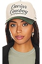 view 1 of 4 CASQUETTE CAVIAR COWBOY in Beige & Forest Green