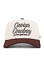 view 1 of 3 X Revolve Caviar Cowboy Cap in Beige & Brown