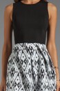 view 5 of 6 Belinda Dress en Black/White in Black & White