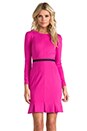 view 1 of 5 Edda Dress in Fuchsia/Black in Fuchsia & Black