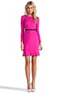 view 2 of 5 Edda Dress in Fuchsia/Black in Fuchsia & Black