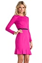 view 3 of 5 Edda Dress in Fuchsia/Black in Fuchsia & Black