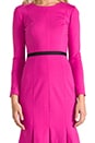 view 5 of 5 Edda Dress in Fuchsia/Black in Fuchsia & Black
