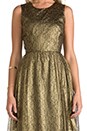 view 5 of 6 Odile Dress in Gold/Black in Gold & Black
