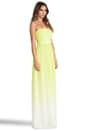 view 2 of 5 ROBE LONGUE FLUIDE ISABELLE in Chartreuse