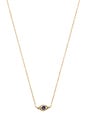 view 2 of 3 Diamond Evil Eye Necklace in Yellow Gold