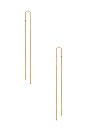 view 2 of 2 Gold Bar Threader Earrings in Gold