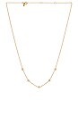 view 1 of 3 5 Diamond Pillow Necklace in Gold