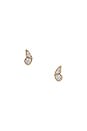 view 1 of 3 Diamond Flutter Stud Set in 14k Yellow Gold
