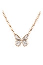 view 2 of 3 Diamond Flutter Necklace in 14k Yellow Gold