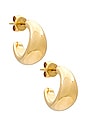 view 1 of 4 Jumbo Dome Hoop Earrings in 14k Yellow Gold