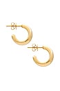 view 2 of 4 Jumbo Dome Hoop Earrings in 14k Yellow Gold